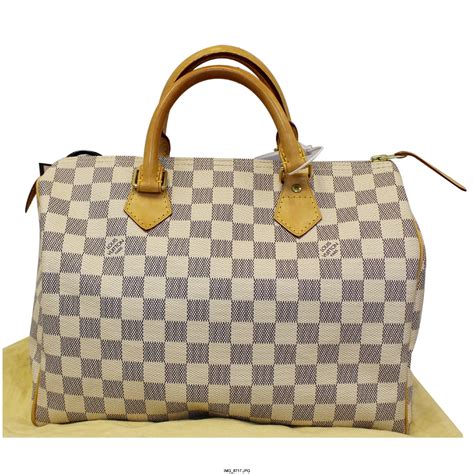 louis vuitton speedy 30 monogram satchel|Speedy 30 Damier Azur Canvas .